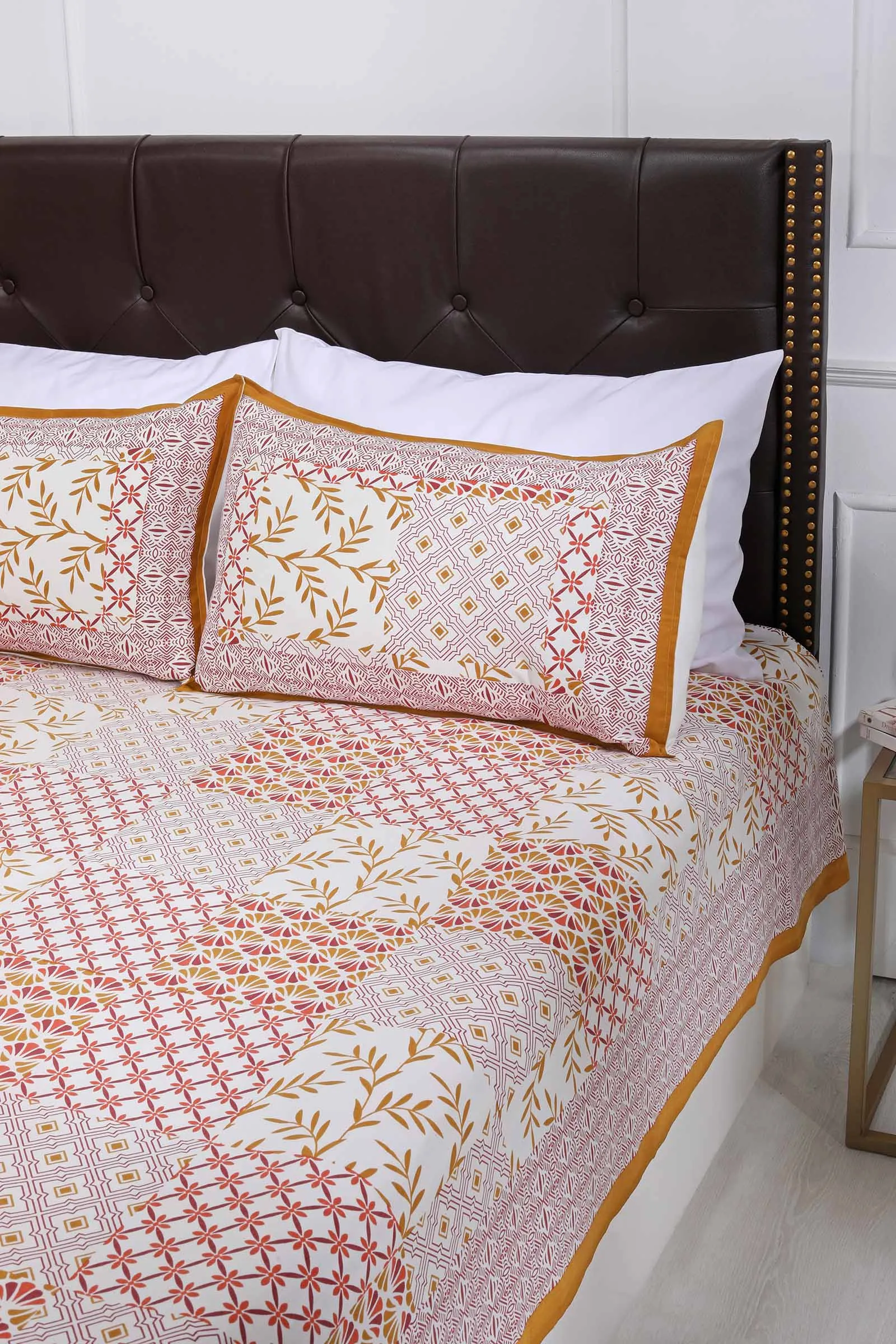 Patch Print Cotton Bedsheet