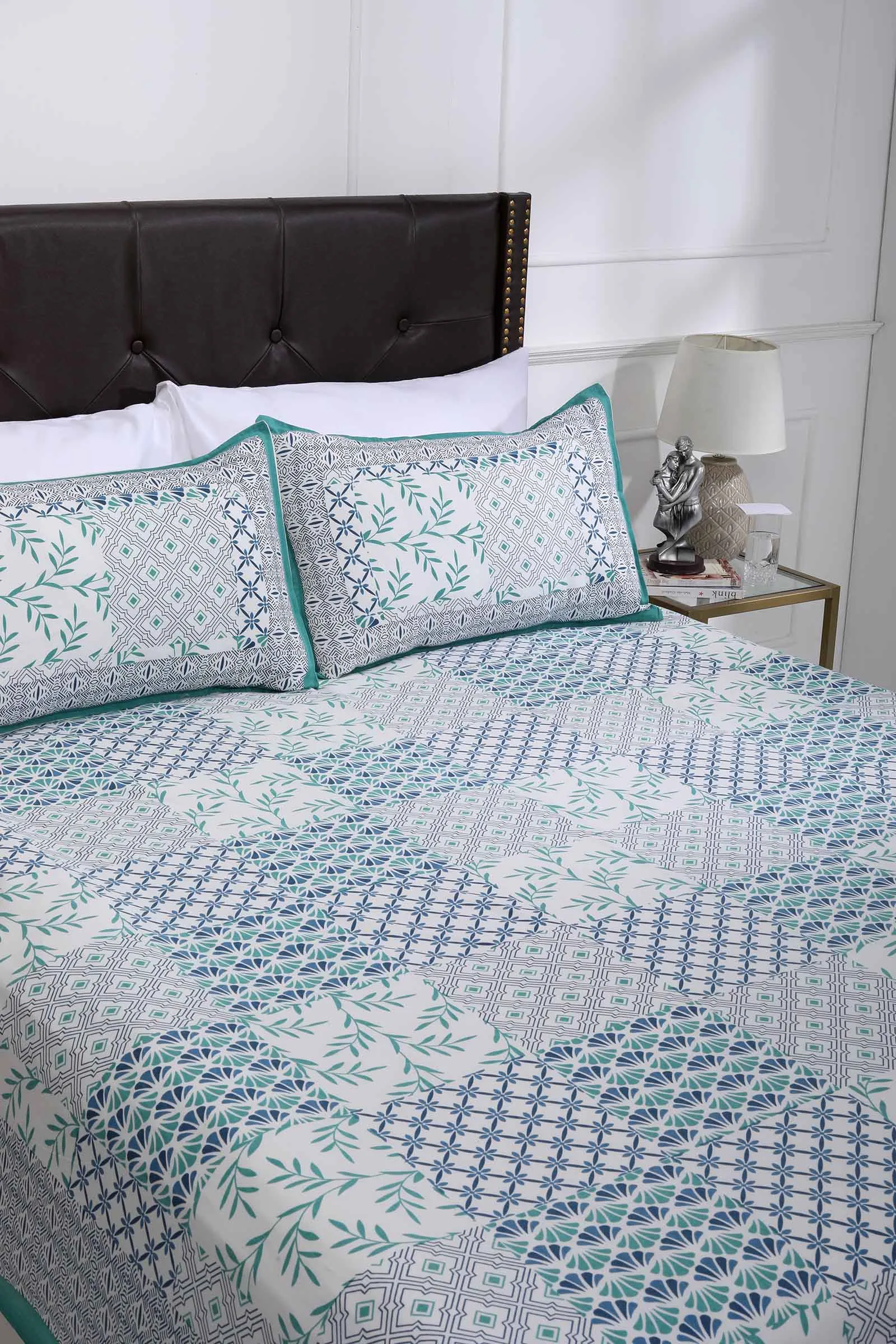 Patch Print Cotton Bedsheet