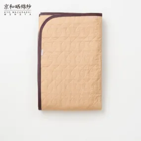 Persimmon-dyed 4 Layered Gauze Bed Pad with Absorbent Cotton [Kyo Wazarashi Mensya]