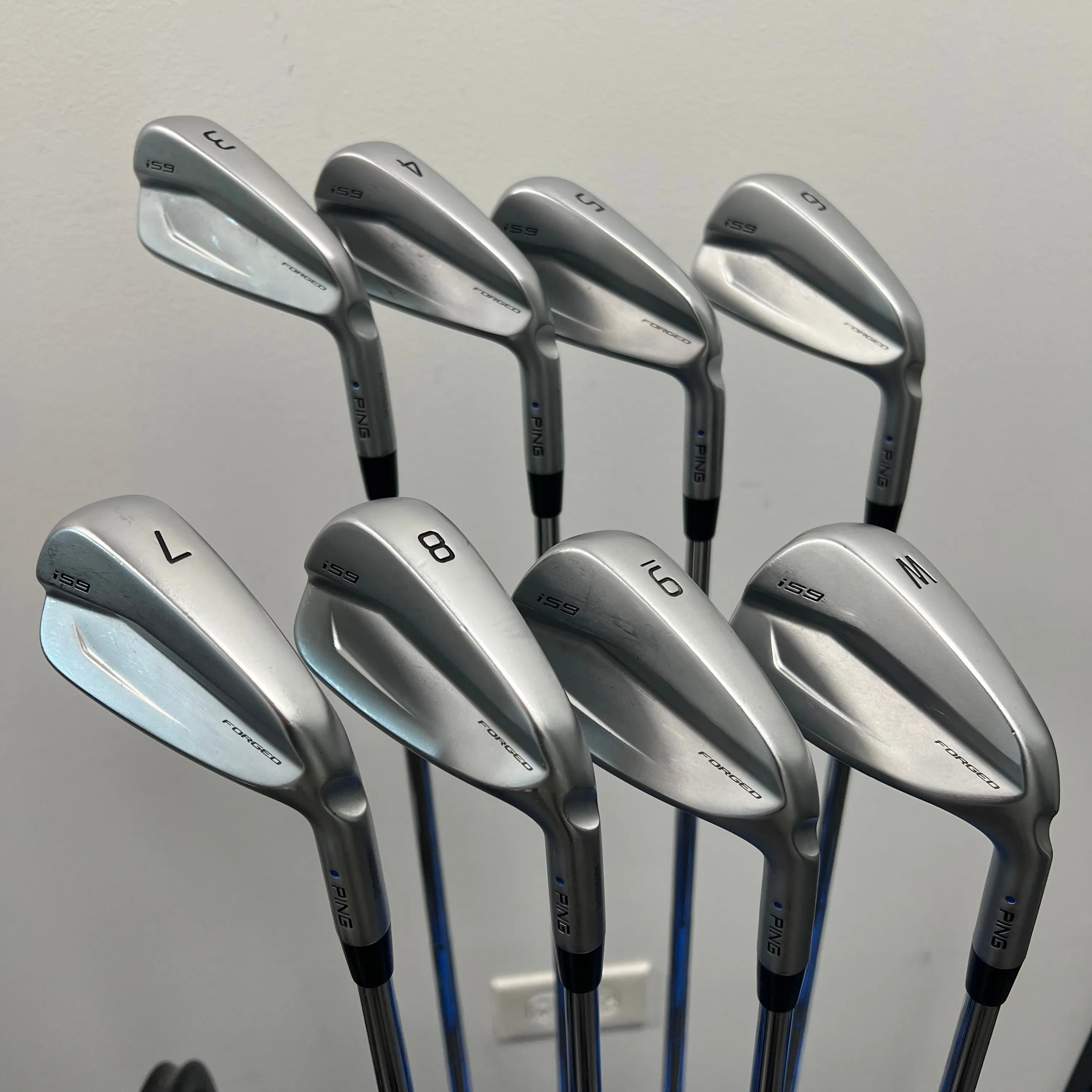 Ping i59 Iron Set 3-PW Blue Dot Dynamic Gold Tour Issue S400 Stiff Right Hand (Pre-Owned)