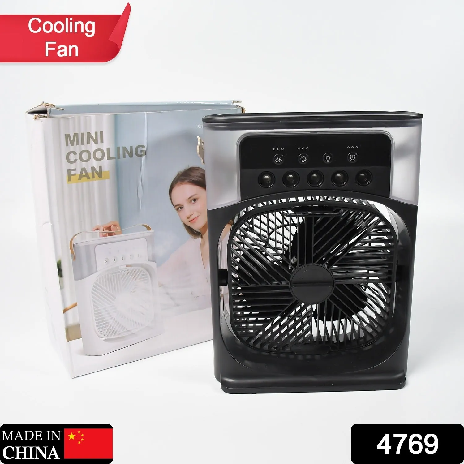 Portable Air Conditioner Fan Personal Air Cooler Desk Cooling Fan (Battery Not Include)