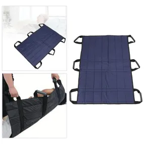 Positioning Bed Pad with Reinforced Handles Patient Sheet Multipurpose Transfer Board for Transferring Lifting Bed Pad Dark Blue