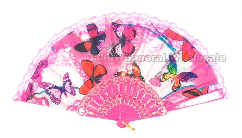 Printed Handheld Folding Fans Wholesale