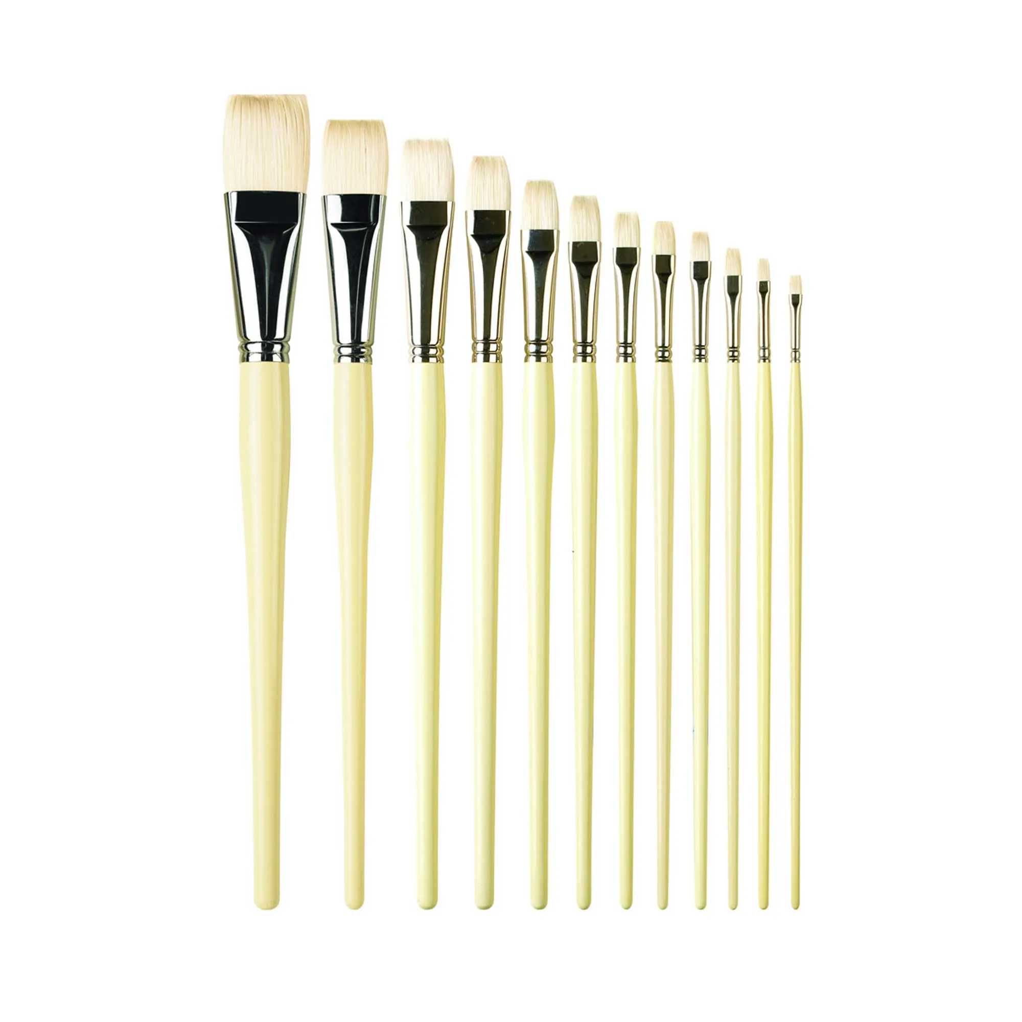 Pro Arte Series B Hog Brushes - Short Flat