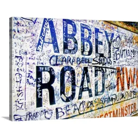 "Abbey Road road sign, London" Canvas Wall Art