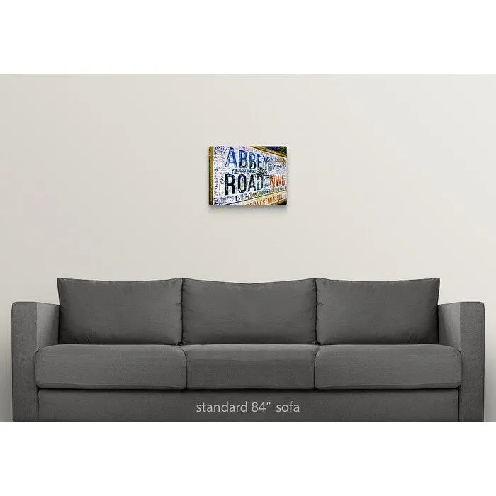 "Abbey Road road sign, London" Canvas Wall Art