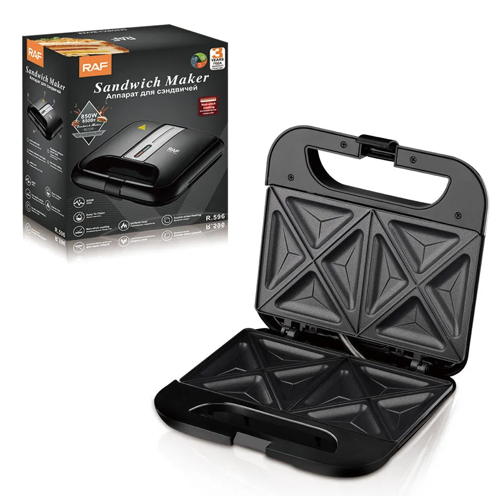 RAF Sandwich Maker | Double Sided Heating | Uniform Heat | Non-Stick Coating | Easy to Clean