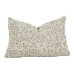 READY TO SHIP Designer Marceline in Olive Linen Pillow Cover