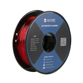 Red, Flexible TPU Filament 1.75mm 0.8kg/1.76lb