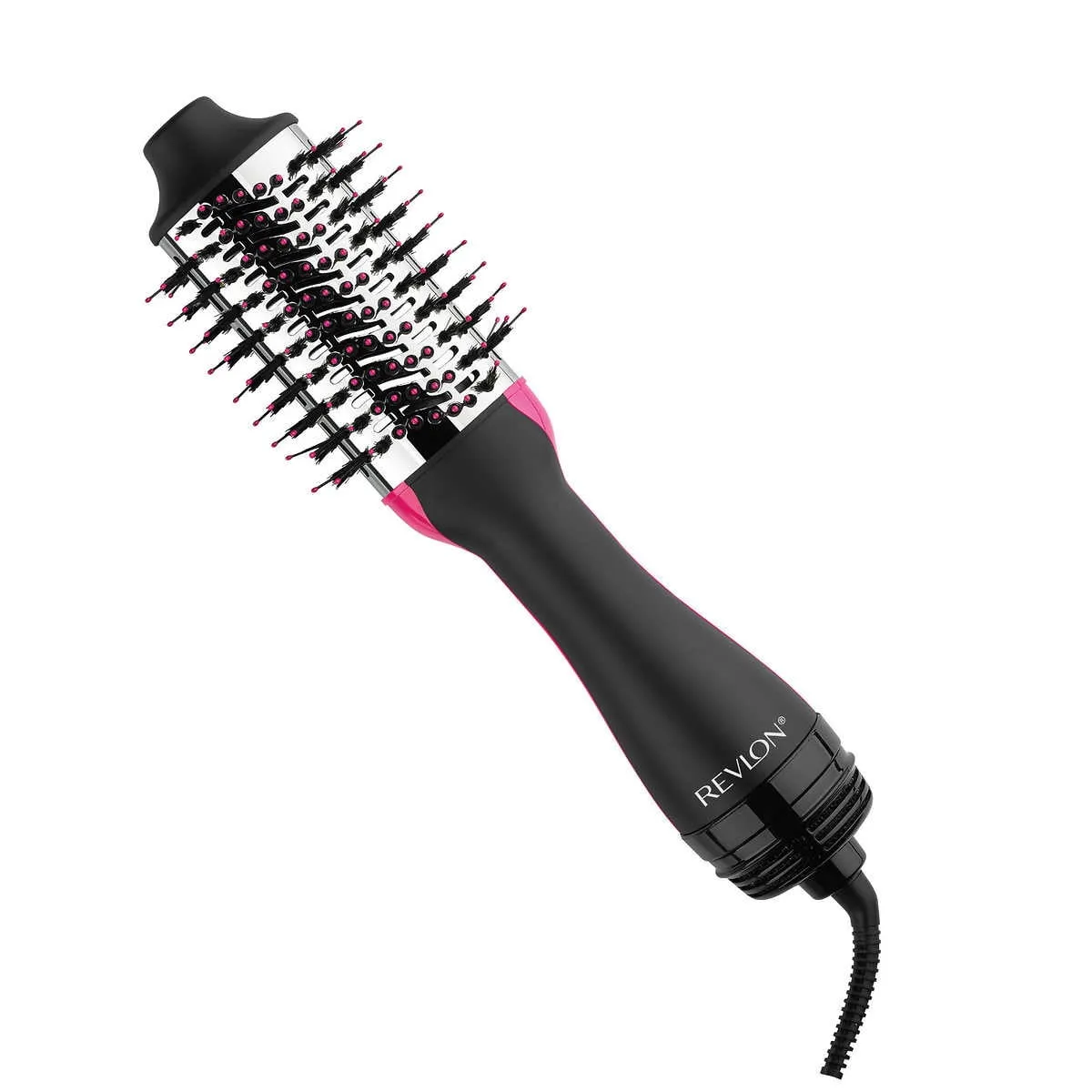 Revlon One-Step Hair Dryer and Volumizer Titanium Max Edition 2.4" Hot Air Brush, Black