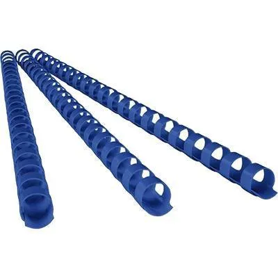 Rexel Plastic Binding Comb Round 21 Loop 8Mm A4 Blue Box 100