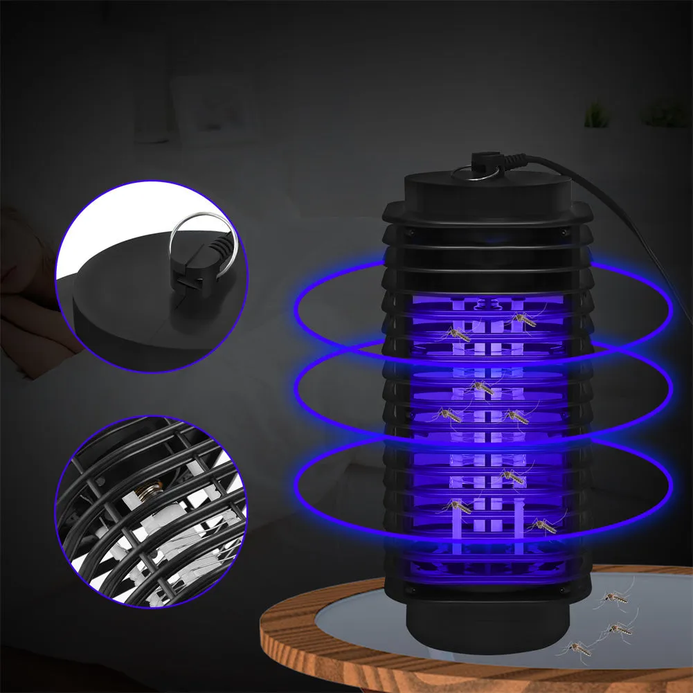 RONSHIN Bug Zapper Ultraviolet Lamp Mosquito Fly Killer Insect Trap Light Black