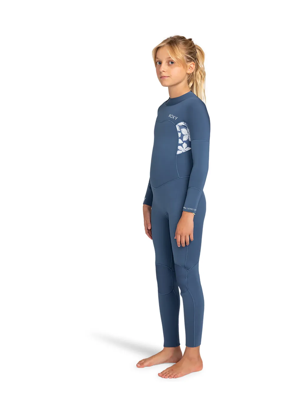 Roxy Girls Swell Series 3/2mm Back Zip Steamer Wetsuit