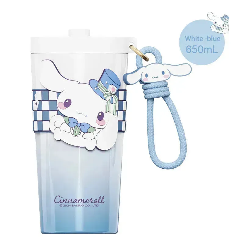 Sanrio Straw Thermos Cup (650 ml)