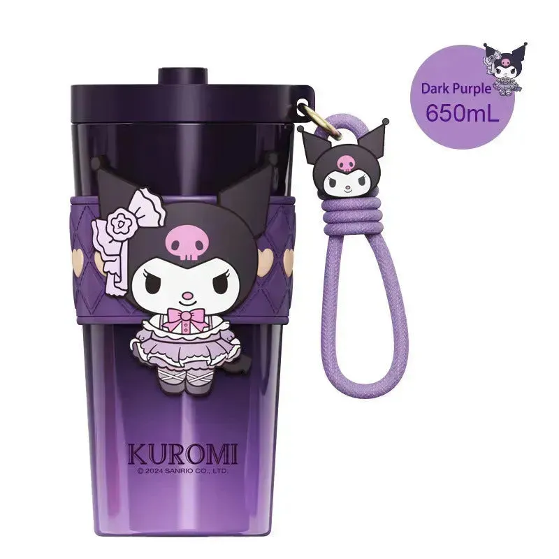 Sanrio Straw Thermos Cup (650 ml)