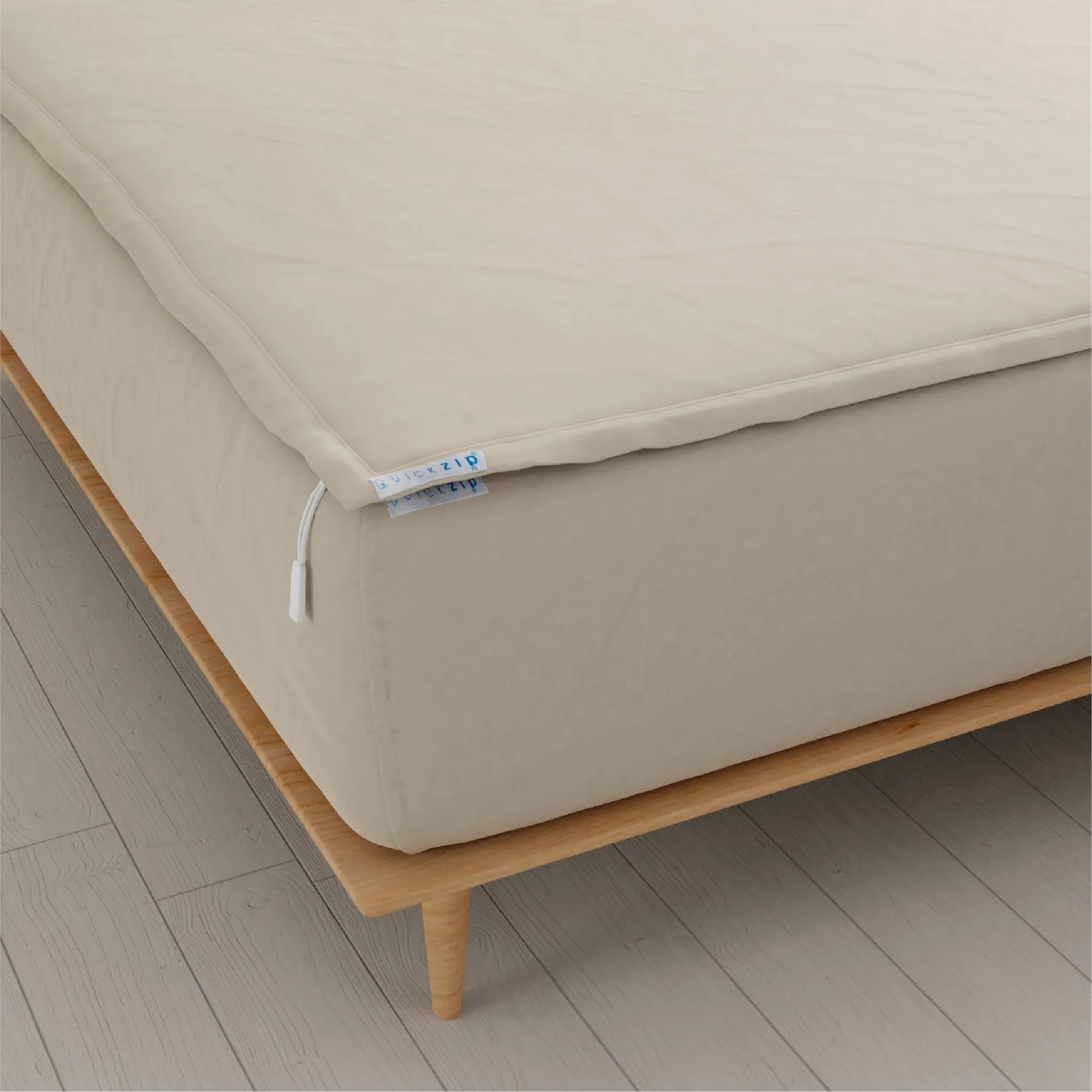 Sateen Fitted Sheet (Base   Zip Sheet ) - Cal King