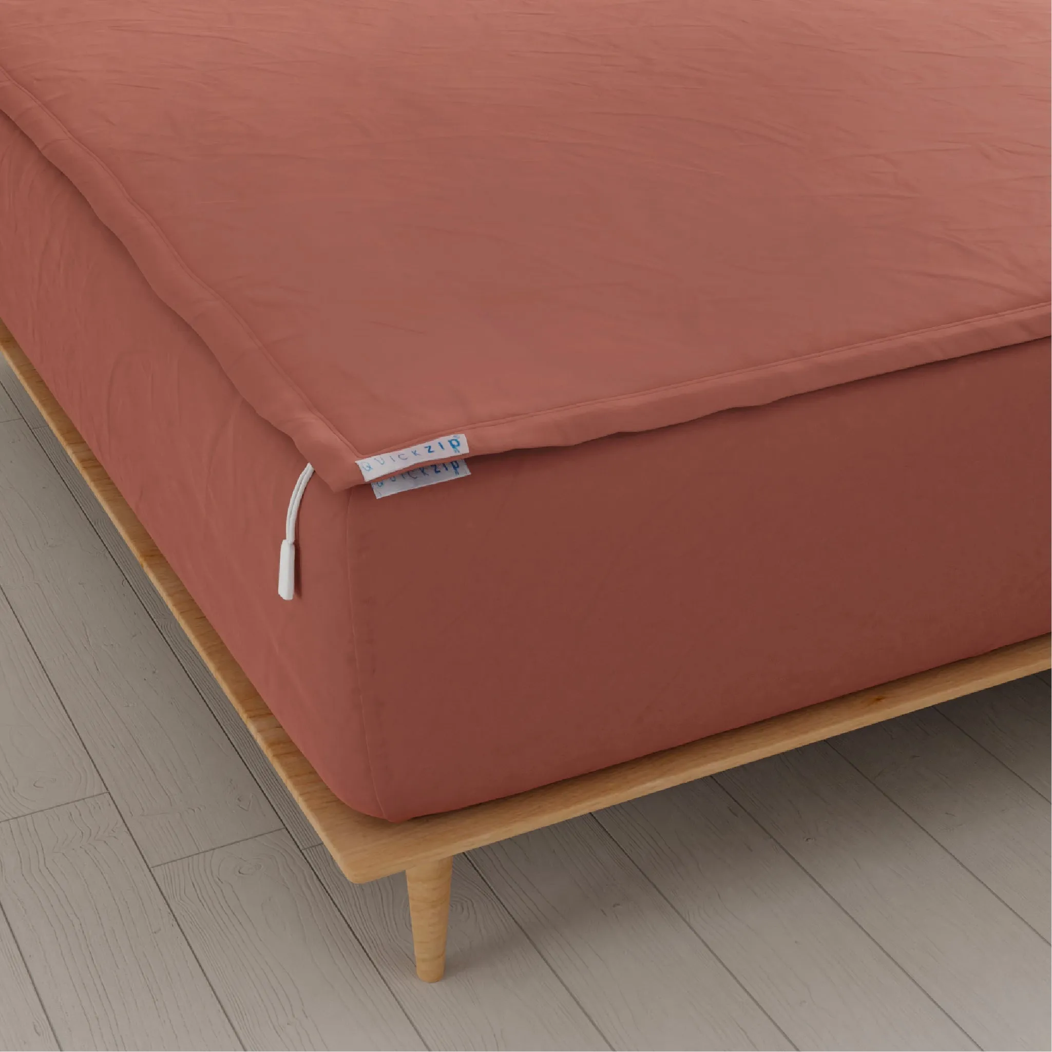 Sateen Fitted Sheet (Base   Zip Sheet ) - Cal King