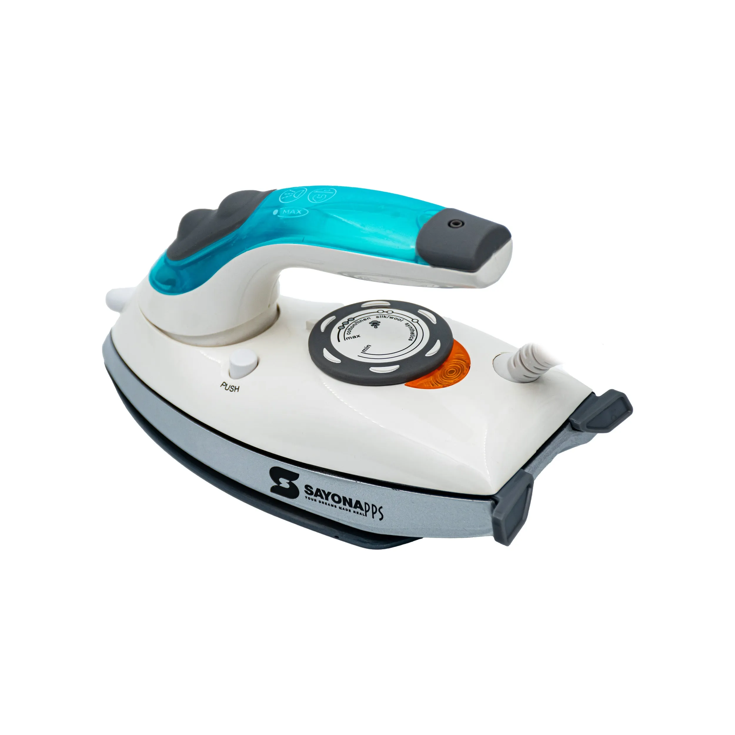 Sayona SI-4517 Mini Steam Travel Iron, Non-Stick Sole Plate