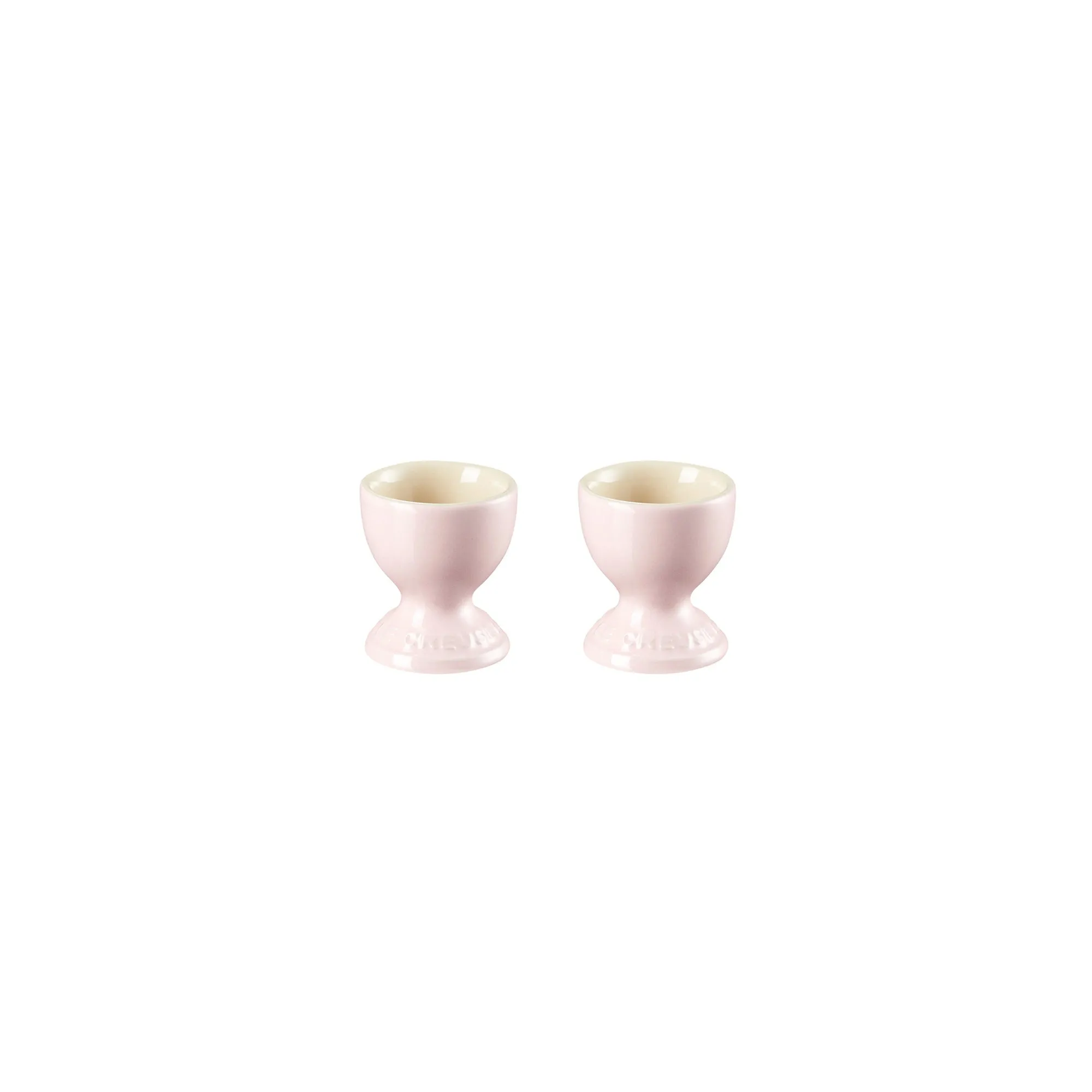 Set of 2 Footed Egg Cup - Chiffon Pink