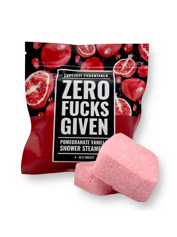 Shower Steamers: Zero F*cks Given Pomegranate Vanilla (Bag of 4)