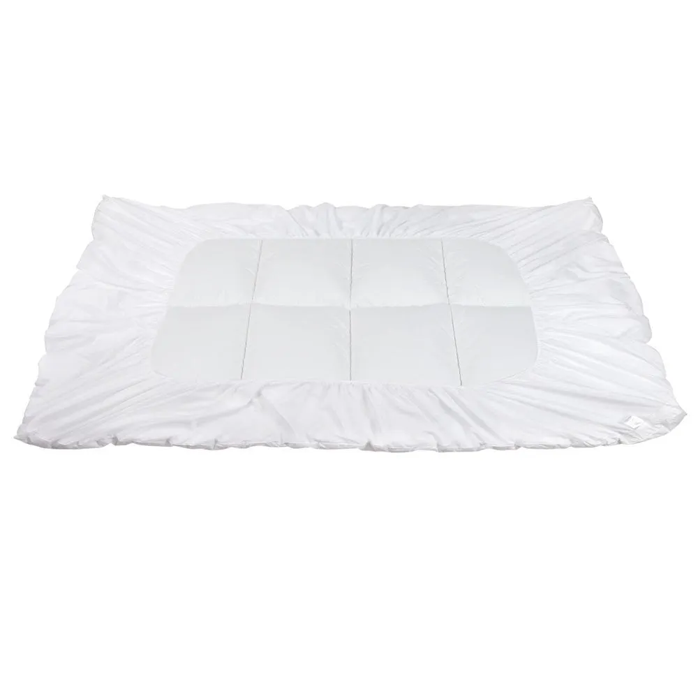 Single Giselle Bedding Mattress Topper Pillowtop Protector Pad