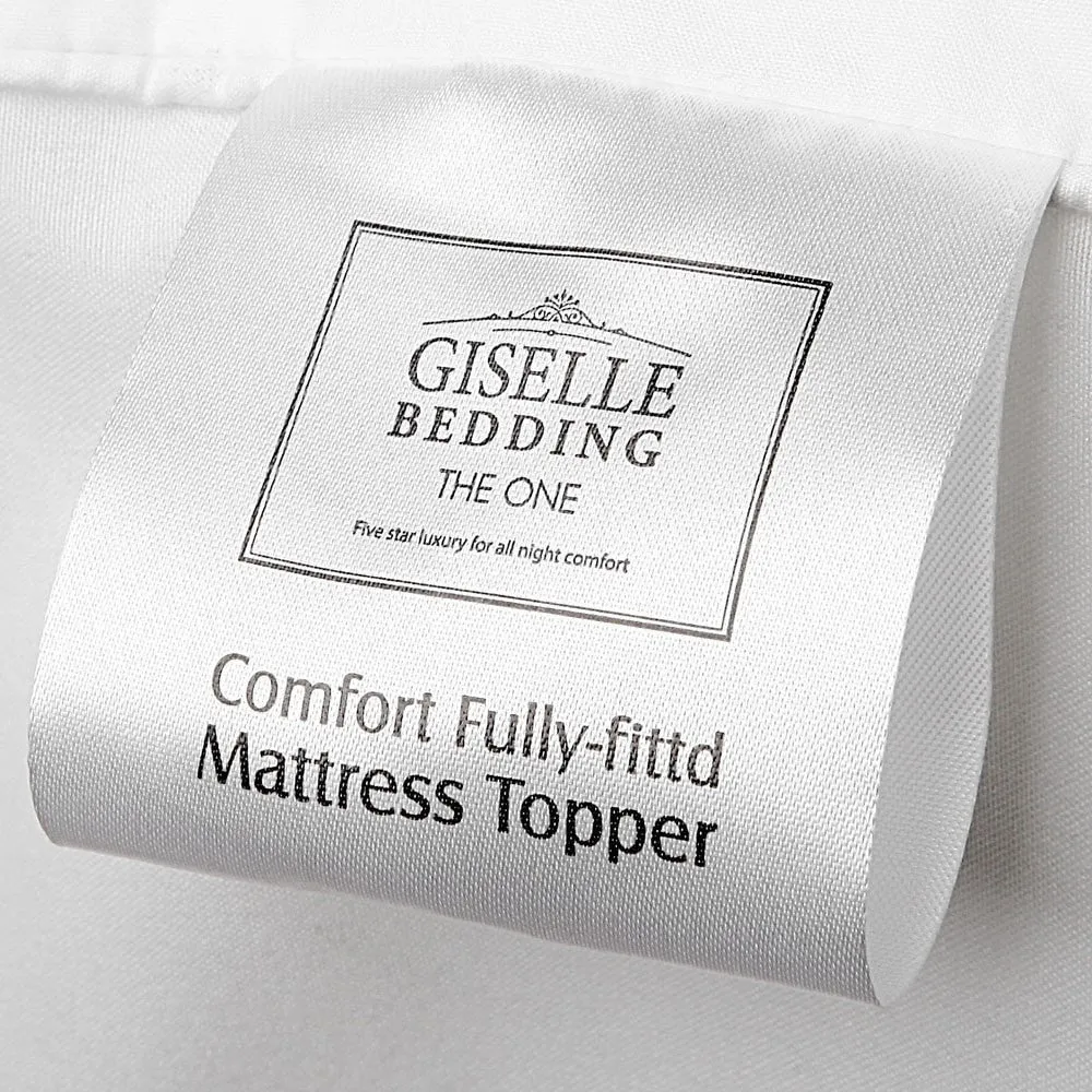 Single Giselle Bedding Mattress Topper Pillowtop Protector Pad