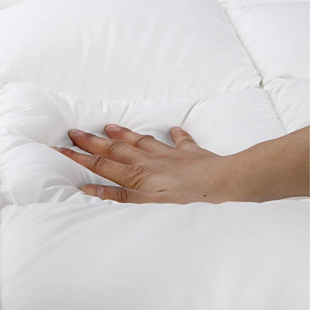 Single Giselle Bedding Mattress Topper Pillowtop Protector Pad