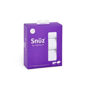 Snuz Crib Bedding Set - White - 3 Pack