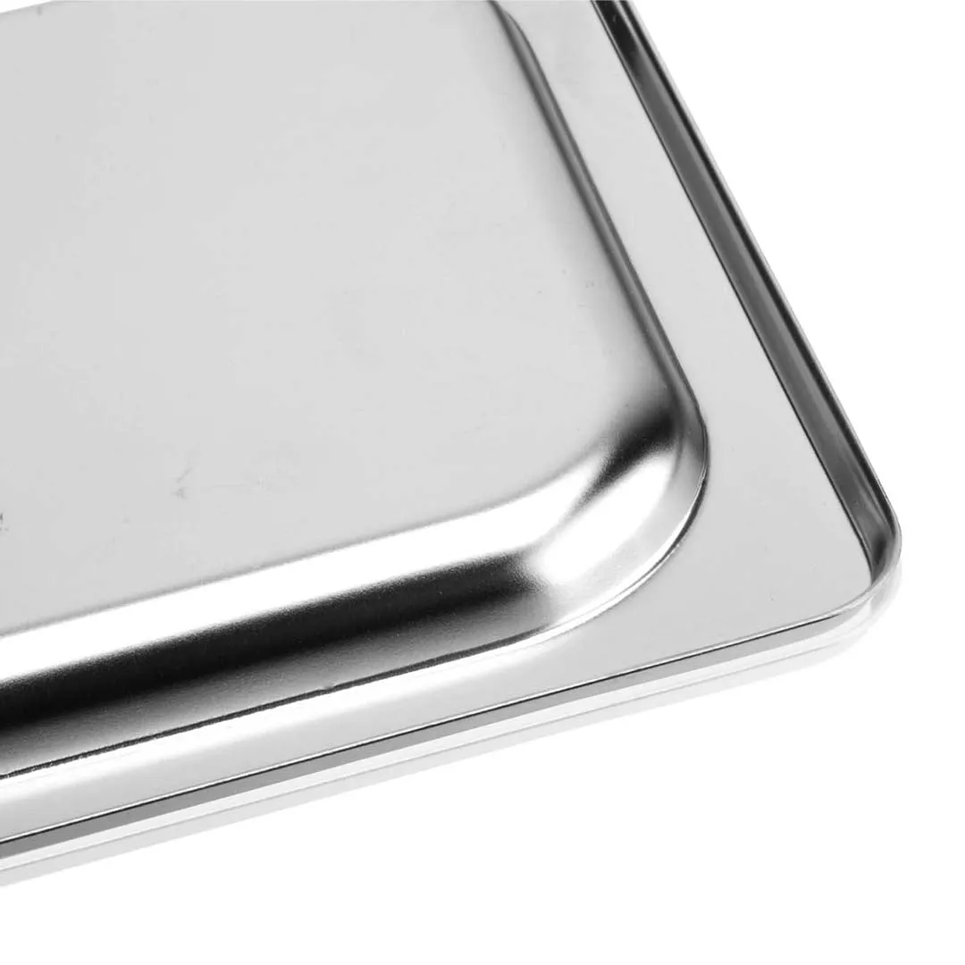 SOGA Gastronorm GN Pan Lid Full Size 1/3 Stainless Steel Tray Top Cover