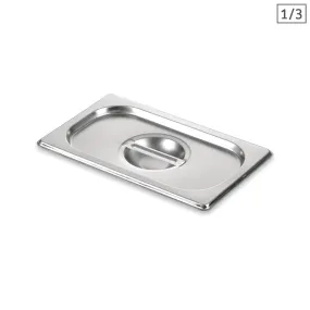 SOGA Gastronorm GN Pan Lid Full Size 1/3 Stainless Steel Tray Top Cover