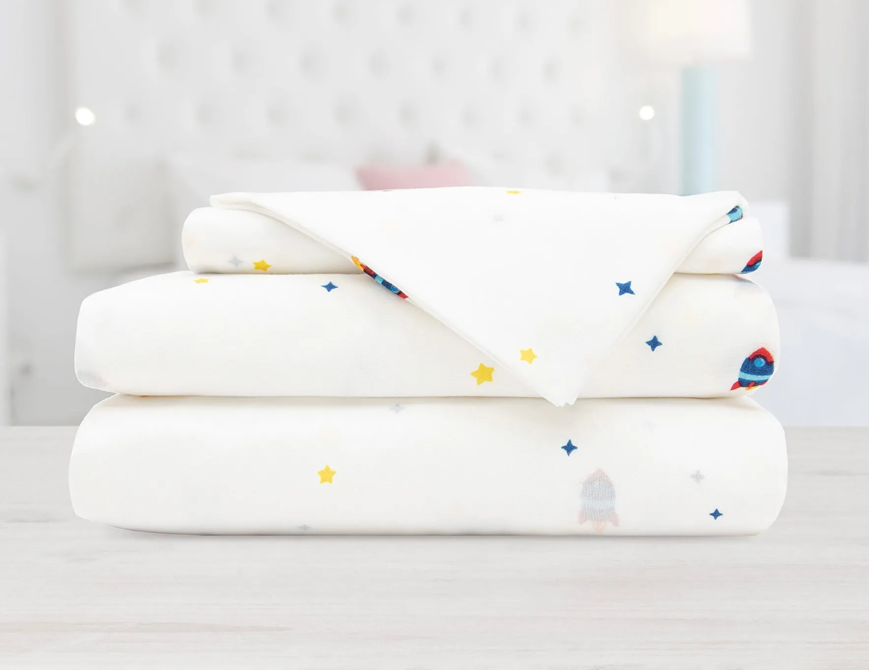 Space print Juvenile Sheet sets