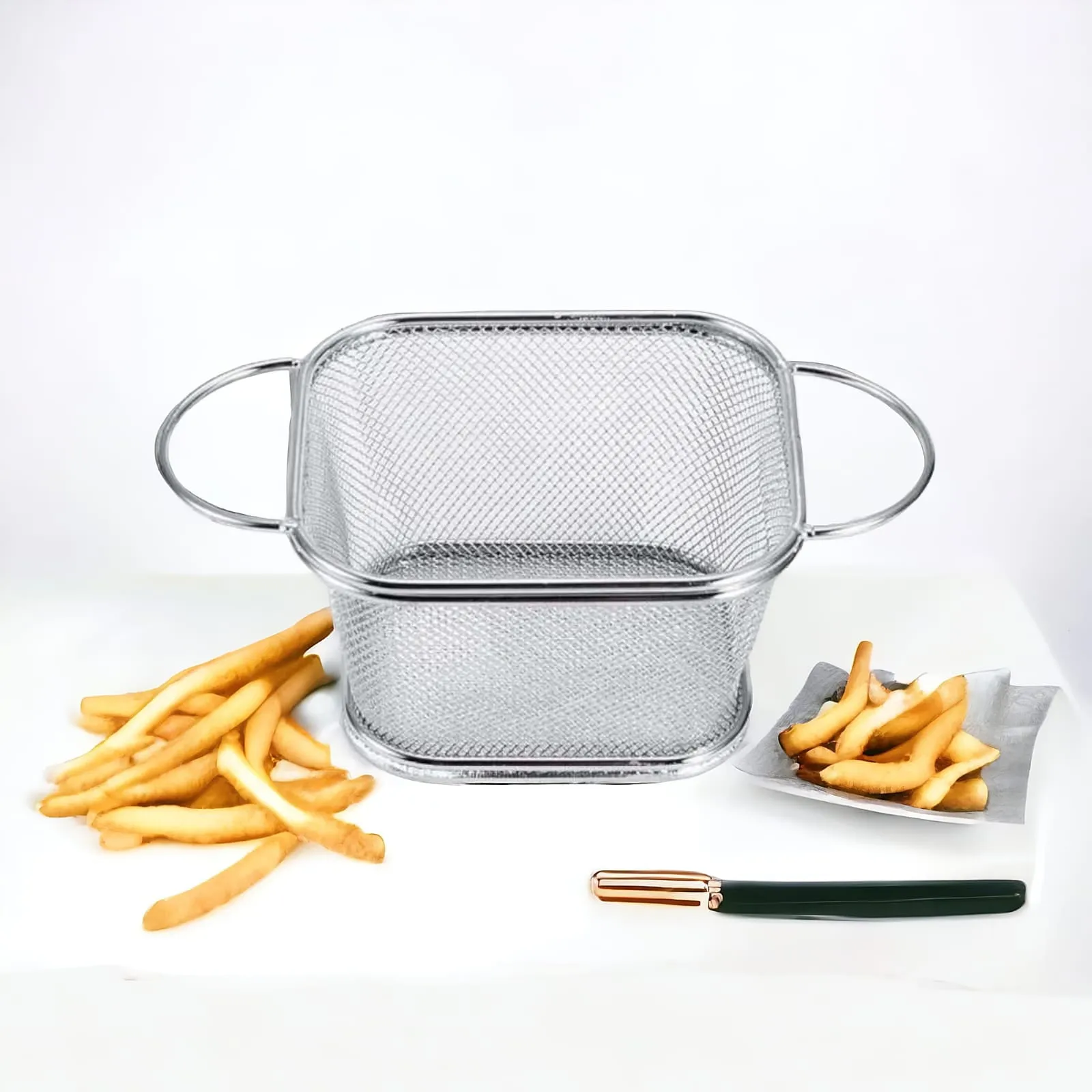 Stainless Steel Fries Basket (Large)