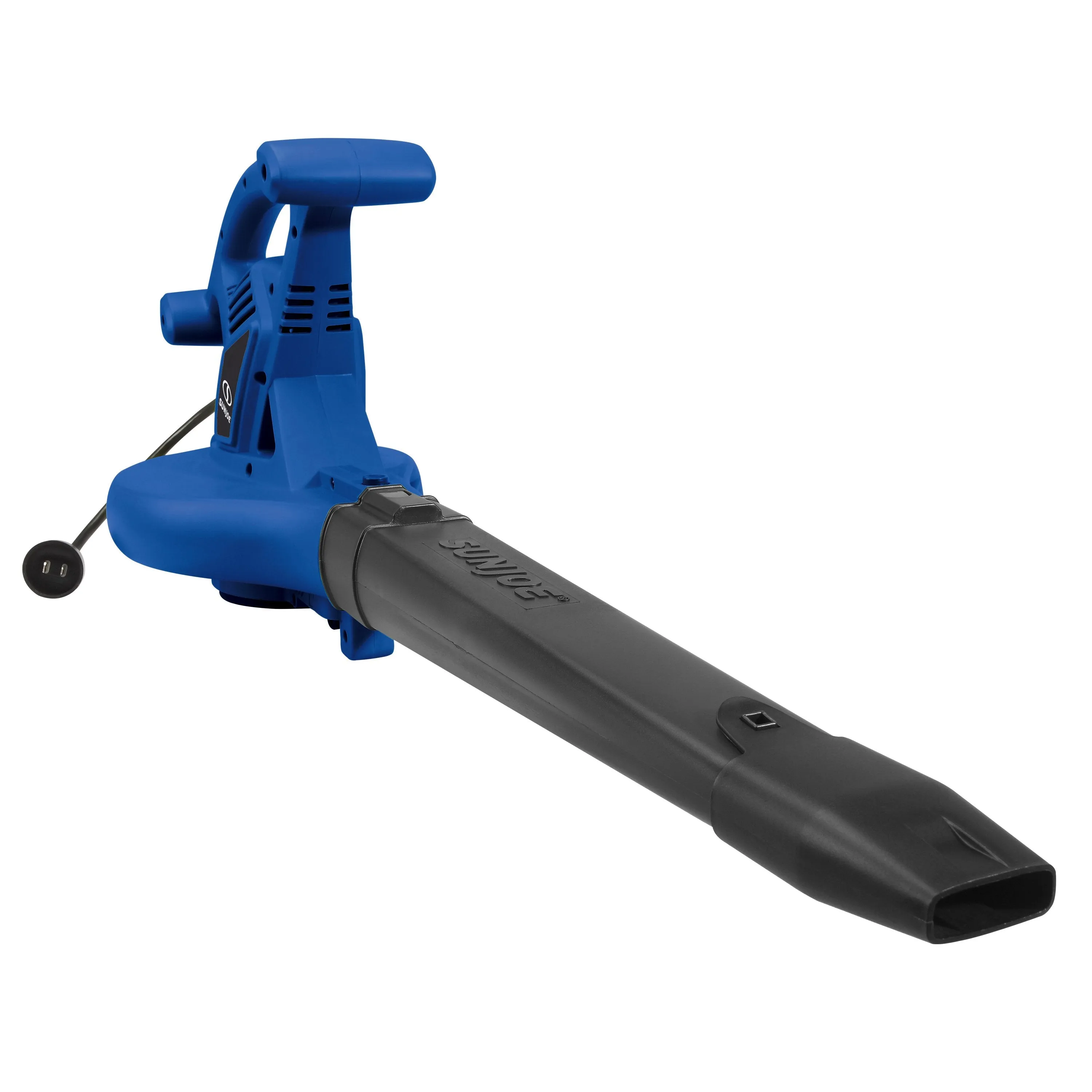 Sun Joe SBJ606E-GA-SJB 4-in-1 Electric Blower | 250 MPH | 14 Amp | Vacuum | Mulcher | Gutter Cleaner (Blue)