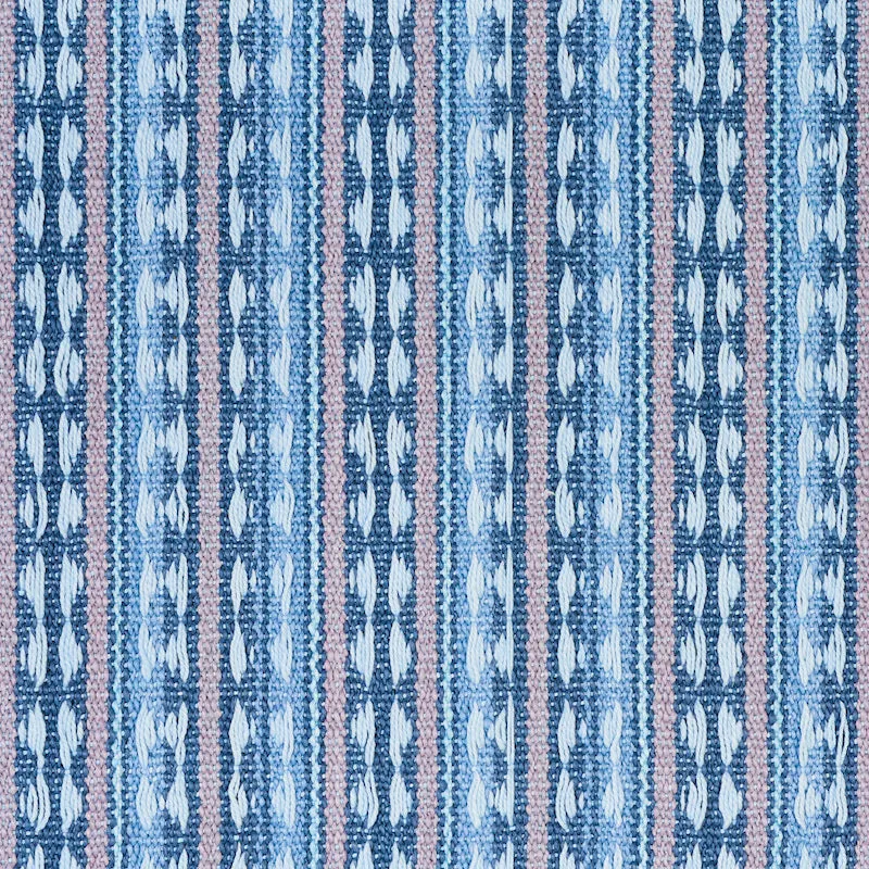 Tarnby Stripe Pillow: Blue and Pink Pillow Cover / Schumacher Pillow Case / Schumacher Sky Blue Pillow Cover