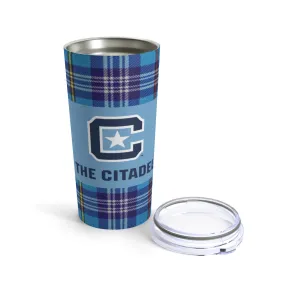 The Citadel,  Block C Athletic Logo with Tartan Tumbler 20oz