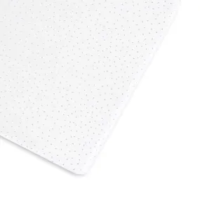 The Little Green Sheep Organic Cot & Cot Bed Fitted Sheet - White Rice