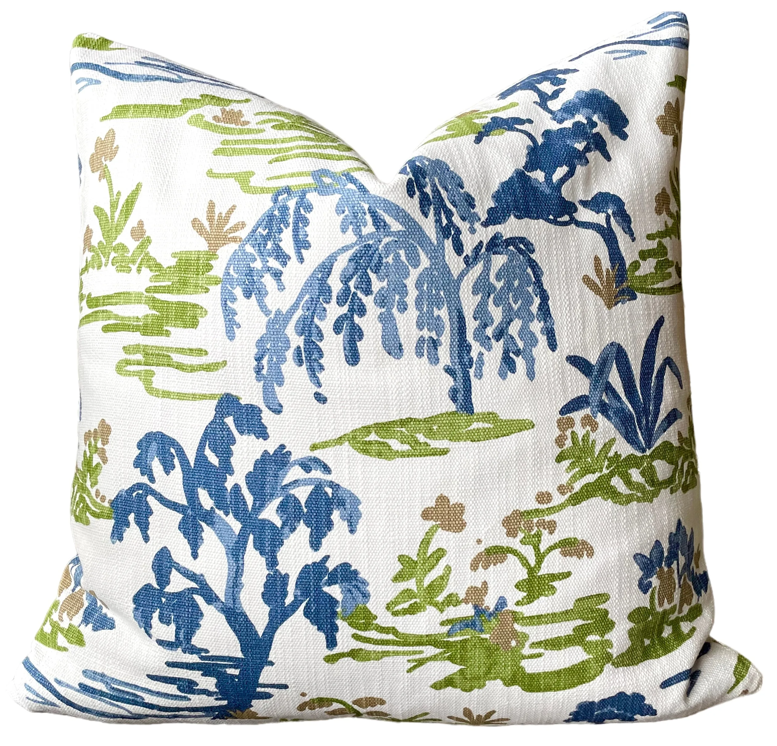 The Willow Collection: Blue, Green, & White Mix and Match Decorative Pillow Covers