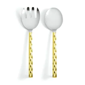 Truro Salad Server Set - Gold