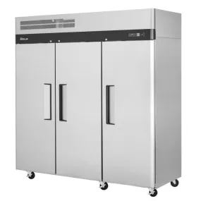 Turbo Air M3F72-3-N M3 Series Solid Door Reach-In Freezer, 3 Section