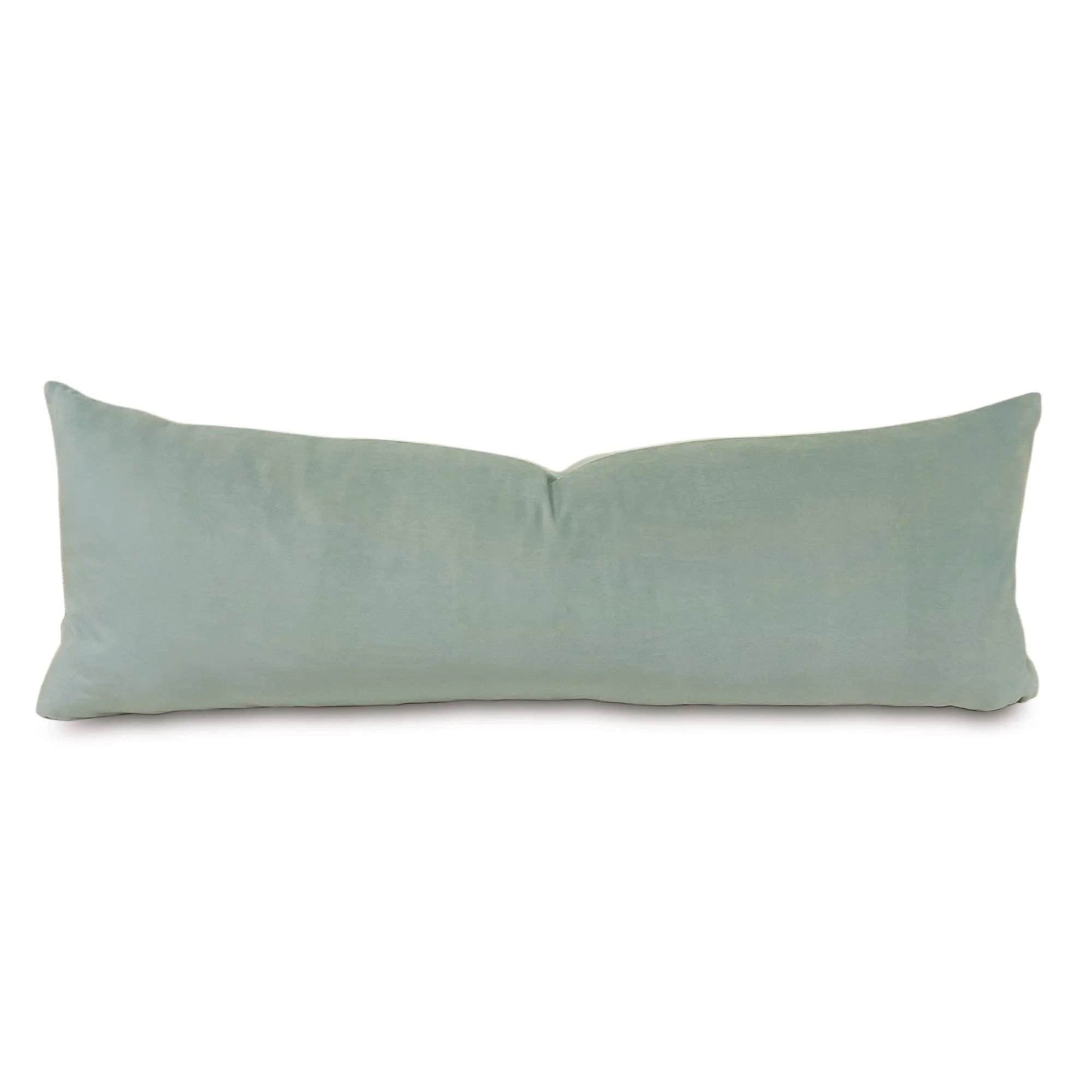 Velvet Extra Long Lumbar Pillow Cover 13x36 in Mint