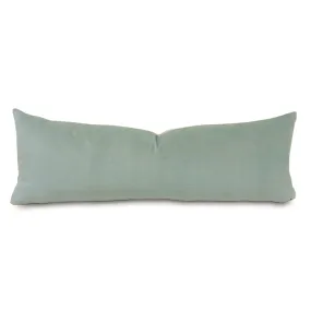 Velvet Extra Long Lumbar Pillow Cover 13x36 in Mint