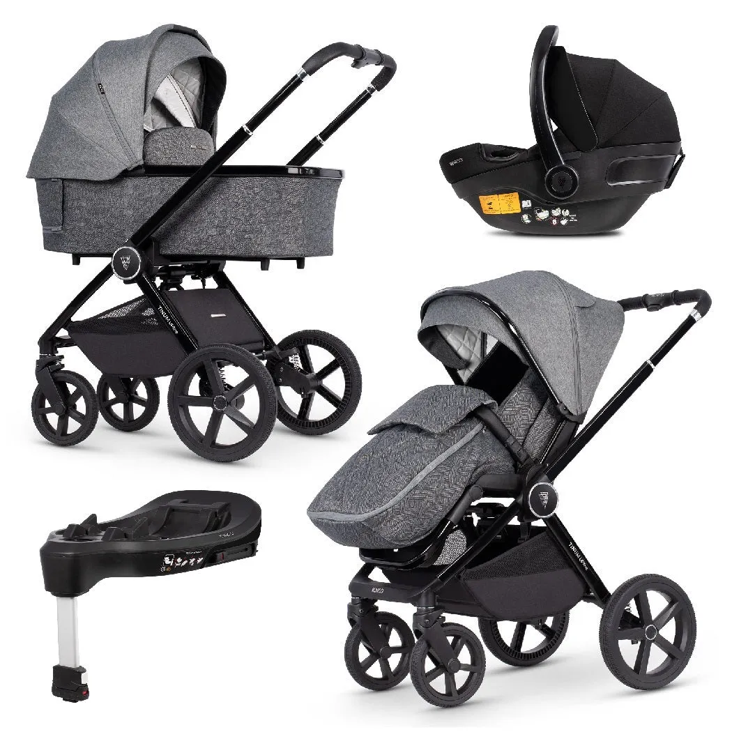 Venicci Upline (Slate Grey) 3-in-1 Travel System with ISOFIX Base