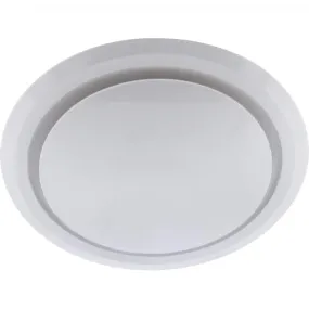 Ventair 270mm OLSON Flush Mounted Round Exhaust Fan White With Backdraft Damper Suitable For 240mm Hole & 124mm Side Duct