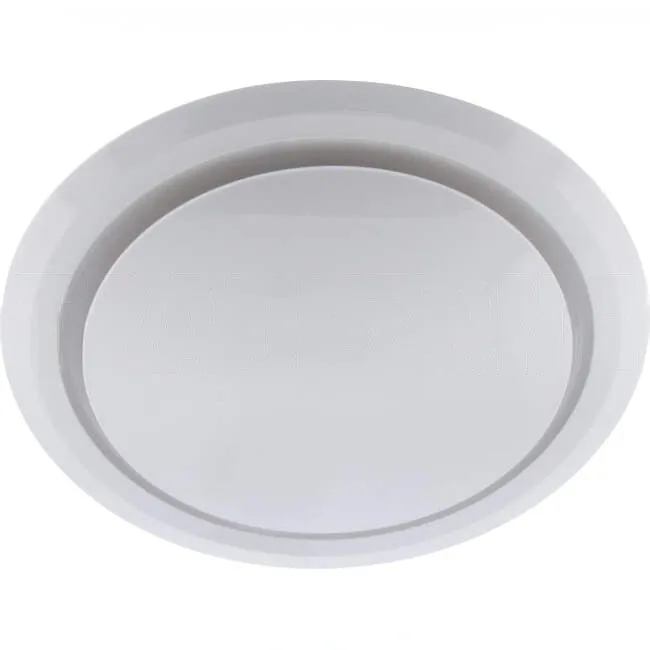 Ventair 270mm OLSON Flush Mounted Round Exhaust Fan White With Backdraft Damper Suitable For 240mm Hole & 124mm Side Duct