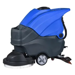 Walk-Behind Commercial Floor Scrubber with 20.8" Cleaning Path