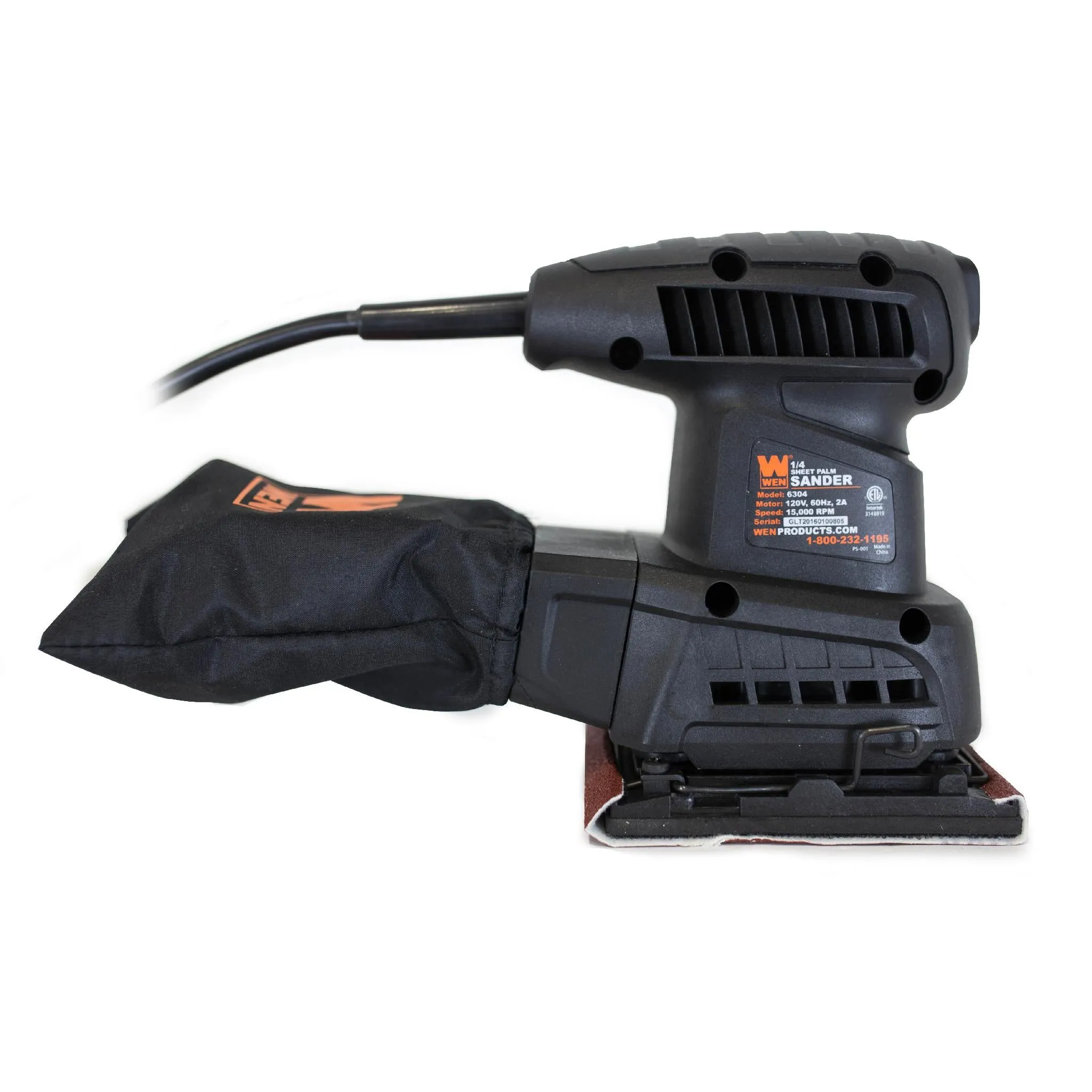 WEN 6304 1/4-Sheet Orbital Palm Sander