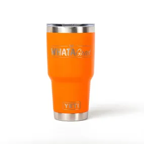 WhataGrad 30 oz Orange YETI Rambler® Tumbler