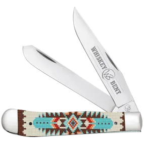 Whiskey Ranch Turquoise Bead Trapper Knife - WB11-01