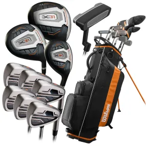 Wilson X31 Advantage 11-Piece Stand Bag Package Set  1" Longer - Steel