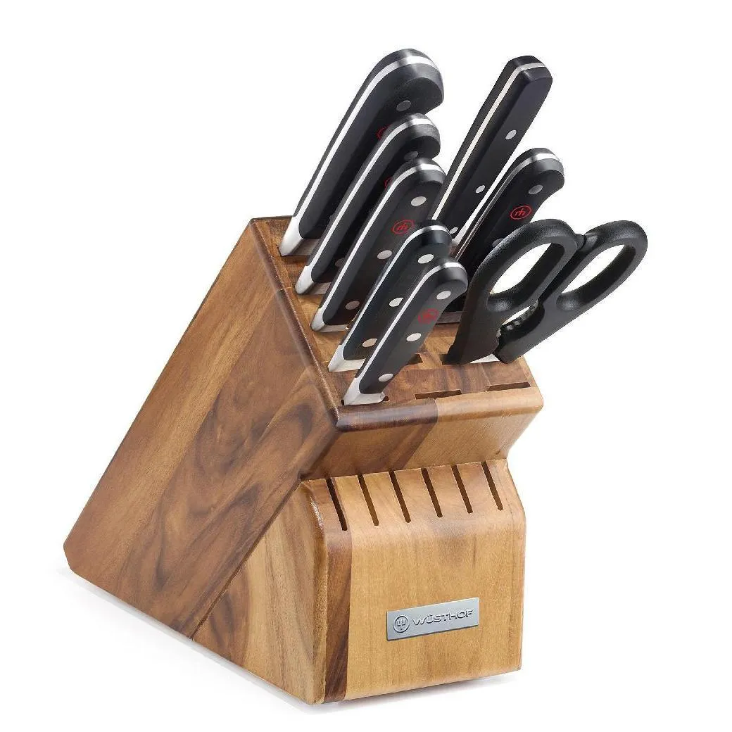 Wusthof Classic 9-piece Knife Block Set - Acacia